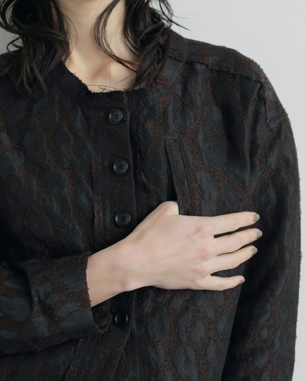 Leopard Jacquard Jacket Leopard Jacquard Jacket,レオパードジャガードジャケット,62520110,ジャケット,JK,アウター,レオパード柄,ànuke,アンヌーク,lifes,ライフズ,25aw