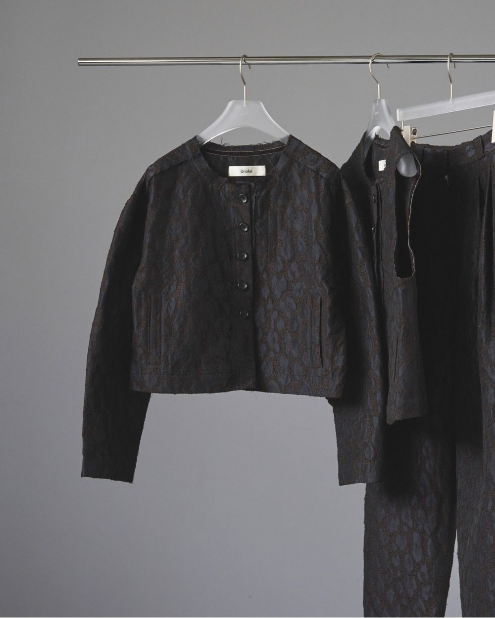 Leopard Jacquard Jacket Leopard Jacquard Jacket,レオパードジャガードジャケット,62520110,ジャケット,JK,アウター,レオパード柄,ànuke,アンヌーク,lifes,ライフズ,25aw