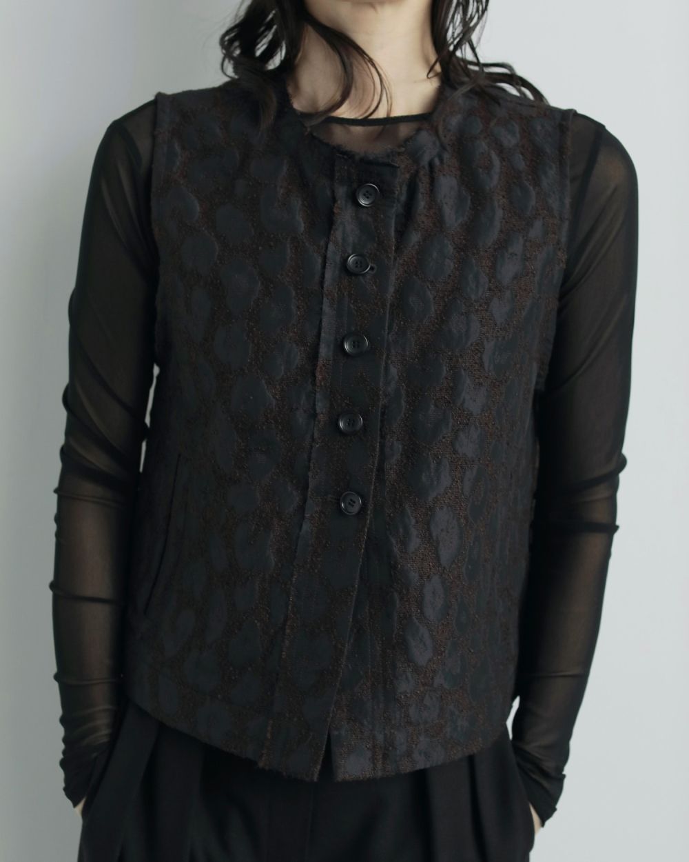 ànuke online store（アンヌーク） / Leopard Jacquard