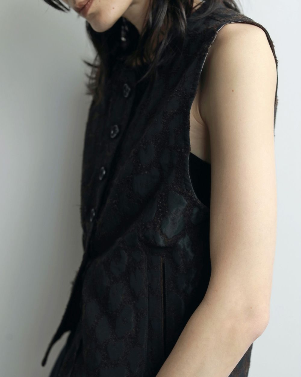 Leopard Jacquard Vest Leopard Jacquard Vest,レオパードジャガードベスト,62520111,ベスト,アウター,レオパード柄,ànuke,アンヌーク,lifes,ライフズ,25aw