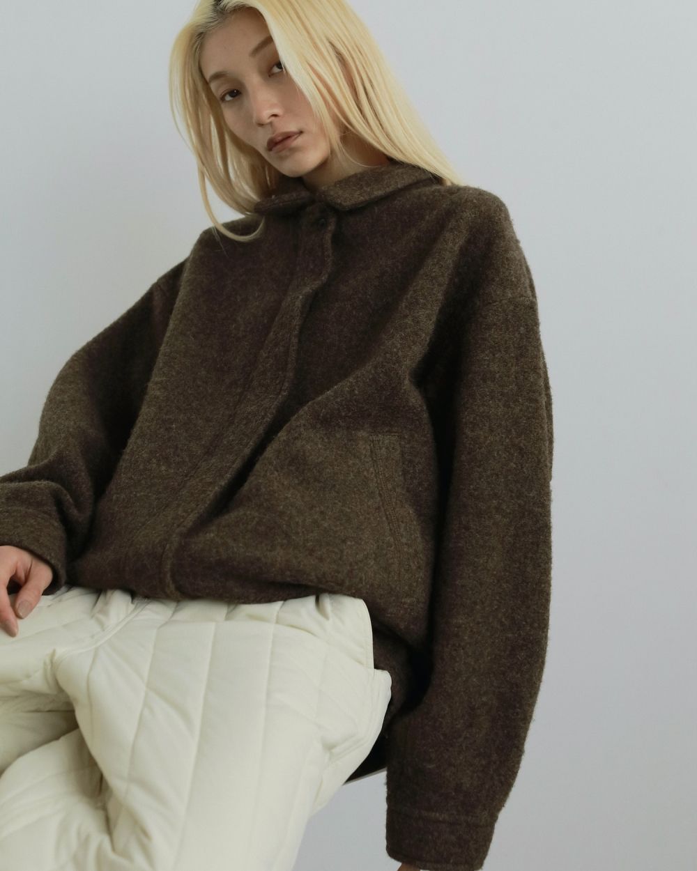 Sliver Zip Blouzon Sliver Zip Blouzon,スライバージップブルゾン,62520201,ブルゾン,アウター,羽織,ànuke,アンヌーク,lifes,ライフズ,25aw