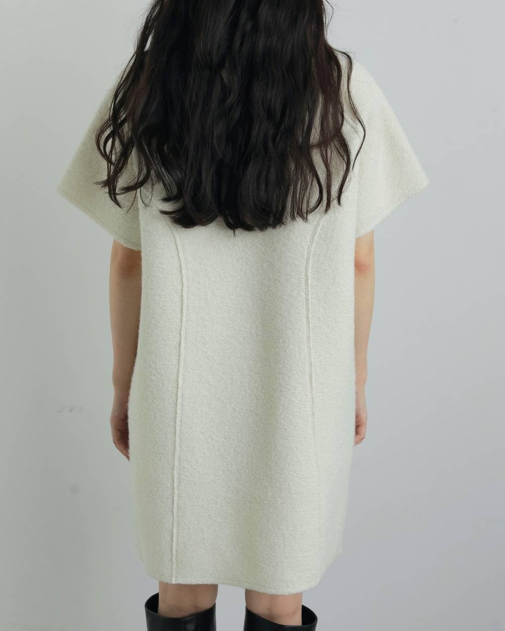 Boucle Mini Onepiece Boucle Mini Onepiece,ブークレ ミニ ワンピース,62520301,ワンピース,ワンピ,ミニワンピ,ミニ丈,ànuke,アンヌーク,lifes,ライフズ,25aw