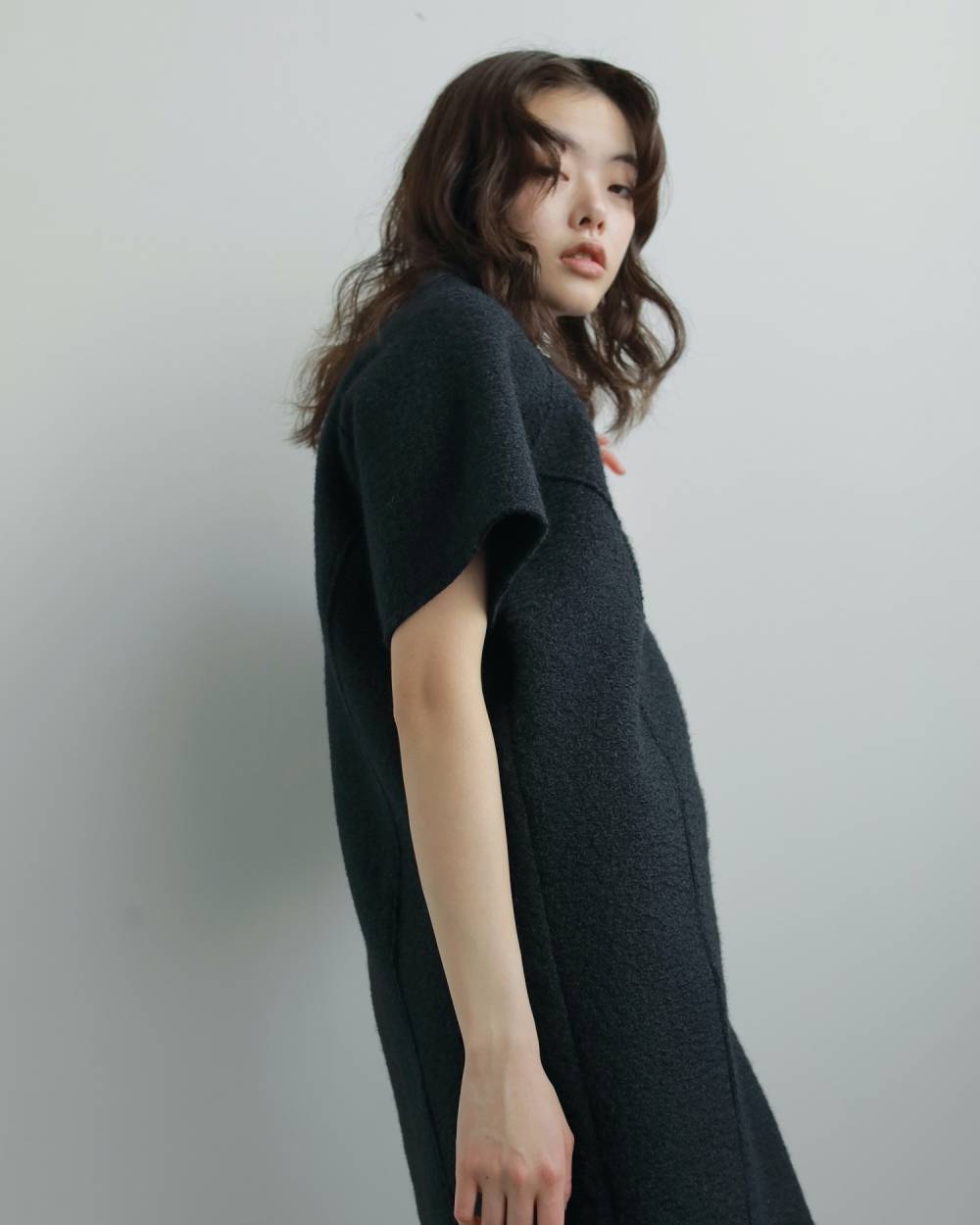 Boucle Mini Onepiece Boucle Mini Onepiece,ブークレ ミニ ワンピース,62520301,ワンピース,ワンピ,ミニワンピ,ミニ丈,ànuke,アンヌーク,lifes,ライフズ,25aw
