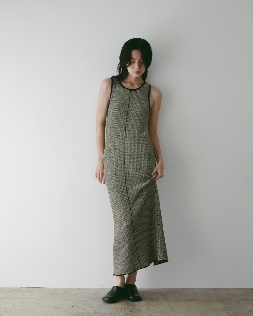 アンジェリーク 半袖ワンピース ànuke online store（アンヌーク） / Sleeveless Jacquard
