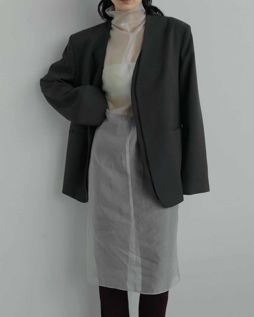 Sheer Turtle Onepiece Sheer Turtle Onepiece,シアー タートル ワンピース,62520303,ワンピース,ワンピ,ロング丈,透け感,シアー,ànuke,アンヌーク,lifes,ライフズ,25aw