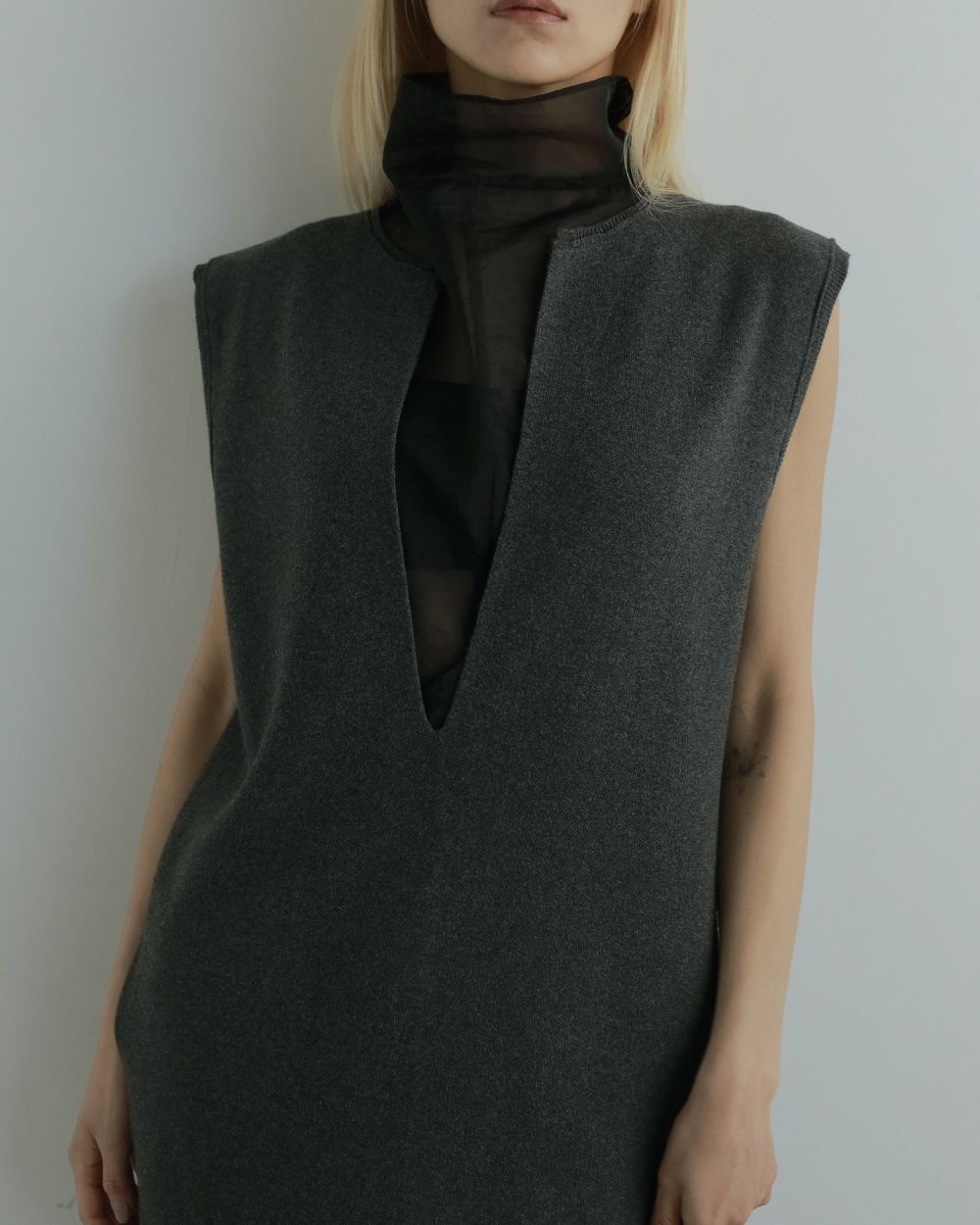 Sheer Turtle Onepiece Sheer Turtle Onepiece,シアー タートル ワンピース,62520303,ワンピース,ワンピ,ロング丈,透け感,シアー,ànuke,アンヌーク,lifes,ライフズ,25aw