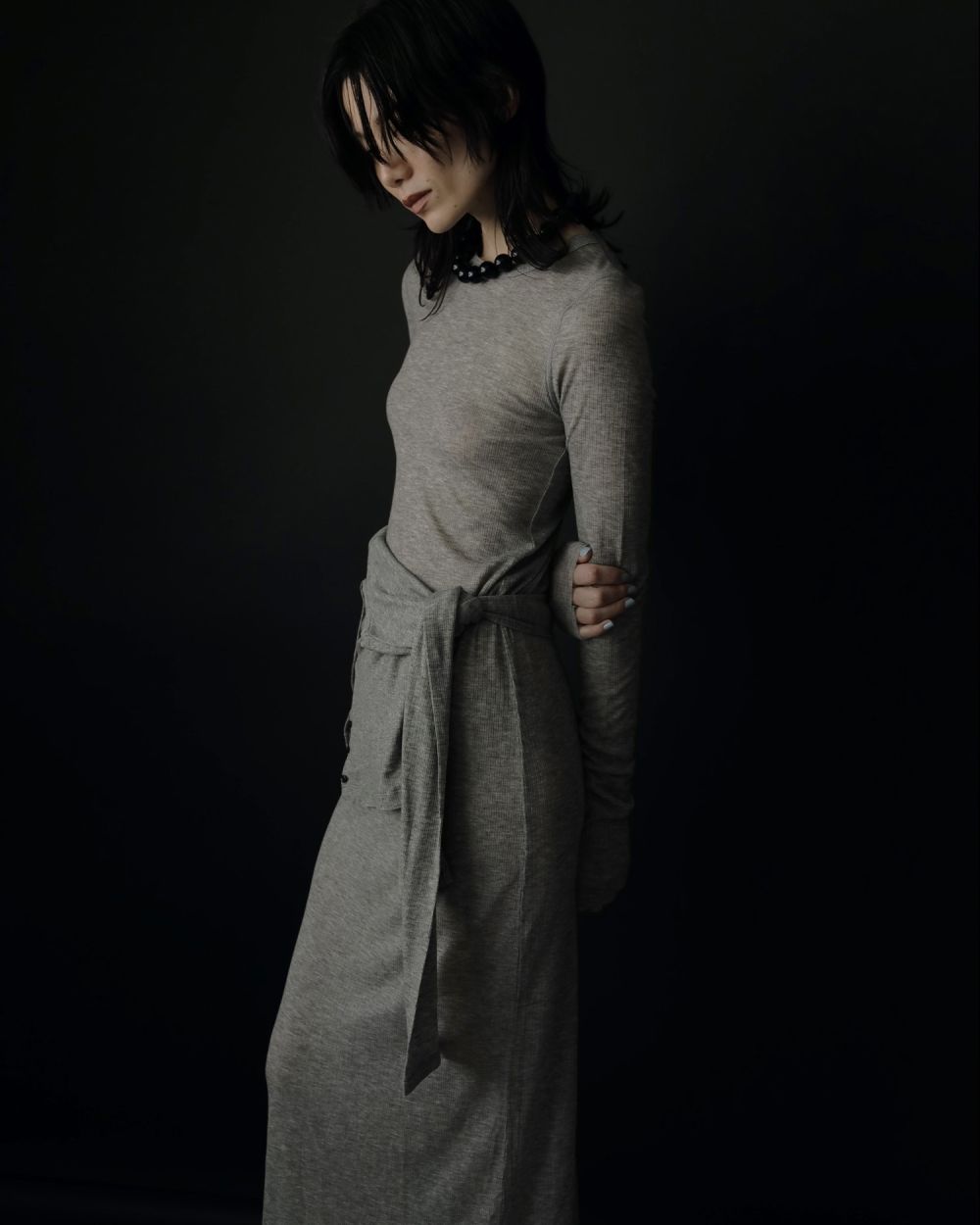 Sheer Rib Onepiece Sheer Rib Onepiece,シアー リブ ワンピース,62520304,ワンピース,ワンピ,透け感,ànuke,アンヌーク,lifes,ライフズ,25aw