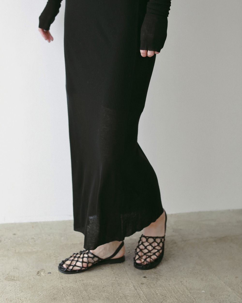 Sheer Rib Onepiece Sheer Rib Onepiece,シアー リブ ワンピース,62520304,ワンピース,ワンピ,透け感,ànuke,アンヌーク,lifes,ライフズ,25aw