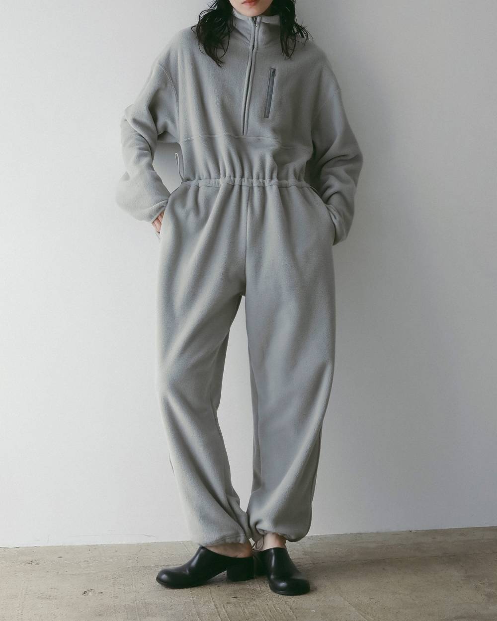 Fleece Halfzip Combinaison Fleece Halfzip Combinaison,フリース ハーフジップ コンビネゾン,62520313,コンビネゾン,ワンピース,ànuke,アンヌーク,lifes,ライフズ,25aw