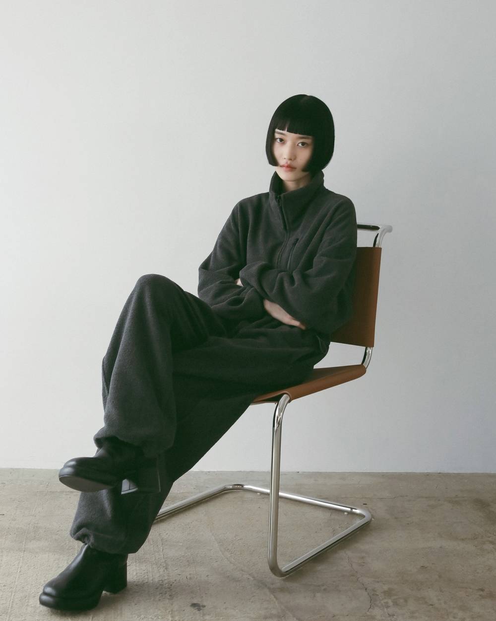 Fleece Halfzip Combinaison Fleece Halfzip Combinaison,フリース ハーフジップ コンビネゾン,62520313,コンビネゾン,ワンピース,ànuke,アンヌーク,lifes,ライフズ,25aw