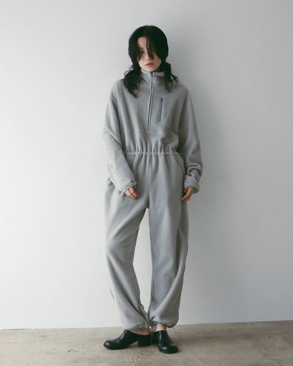 Fleece Halfzip Combinaison Fleece Halfzip Combinaison,フリース ハーフジップ コンビネゾン,62520313,コンビネゾン,ワンピース,ànuke,アンヌーク,lifes,ライフズ,25aw