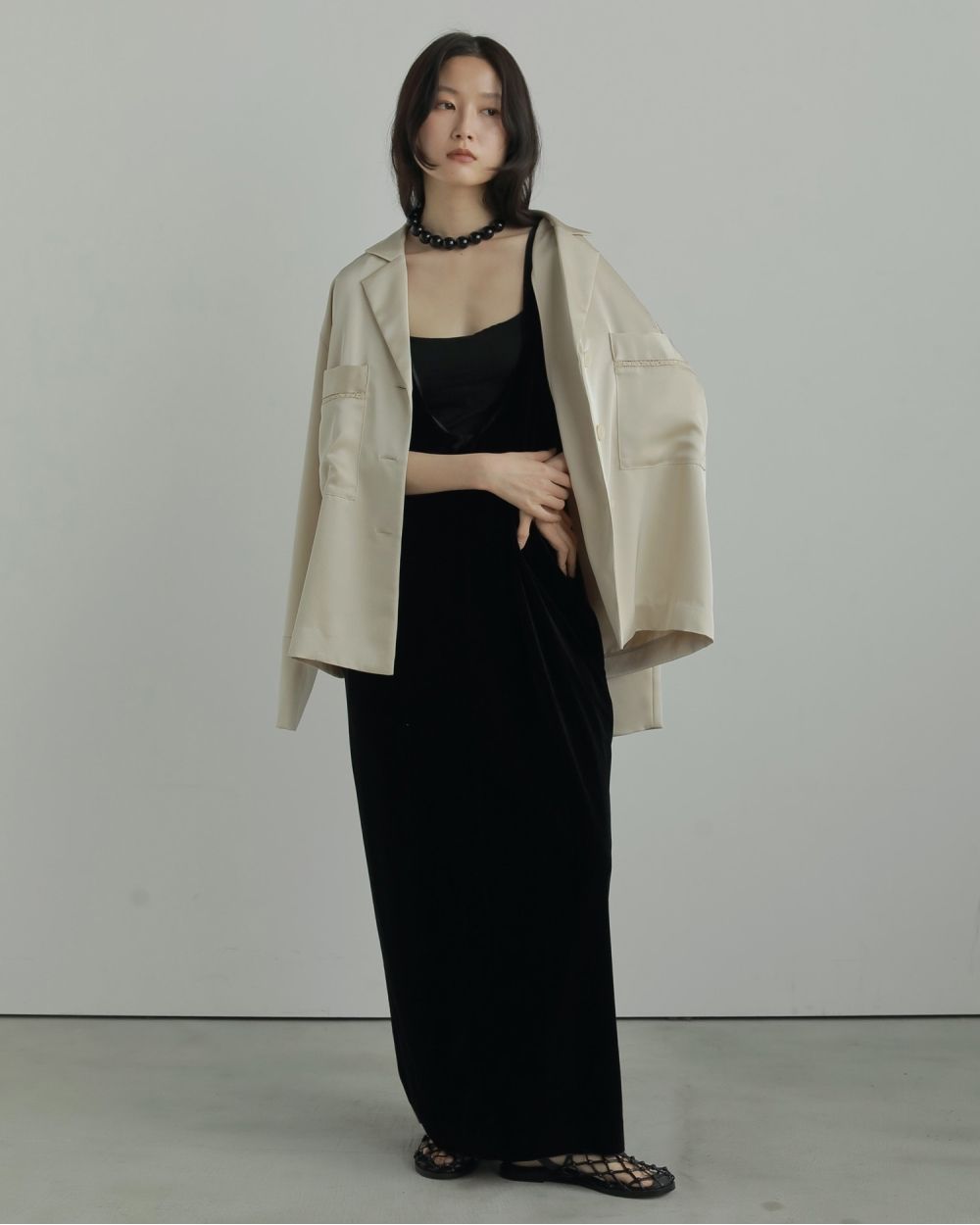ànuke online store（アンヌーク） / Velour Uneck