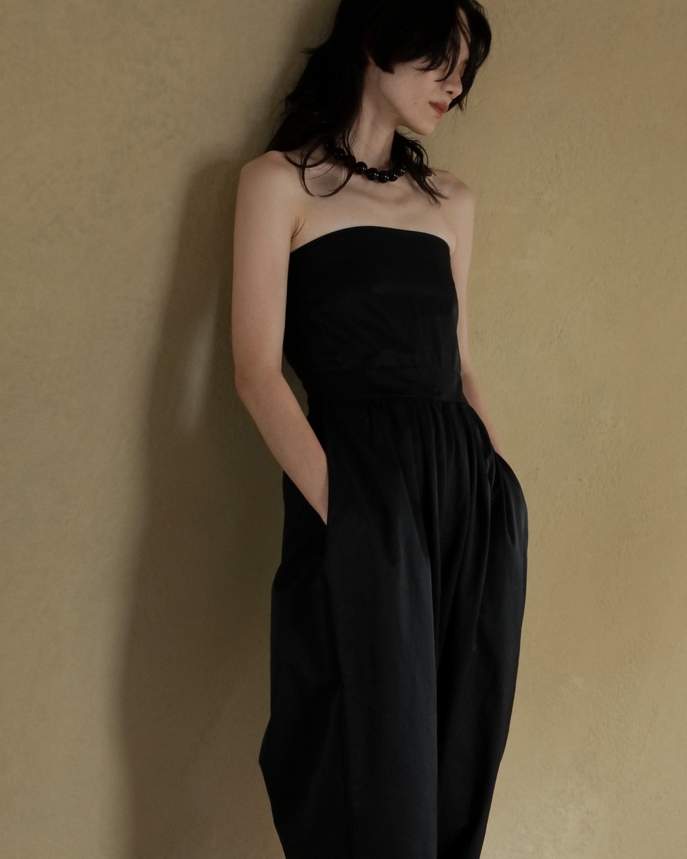 Wide Bare Combinaison Wide Bare Combinaison,ワイドベアコンビネゾン,62520316,コンビネゾン,ワンピース,つなぎ,ベアトップ,ànuke,アンヌーク,lifes,ライフズ,25aw