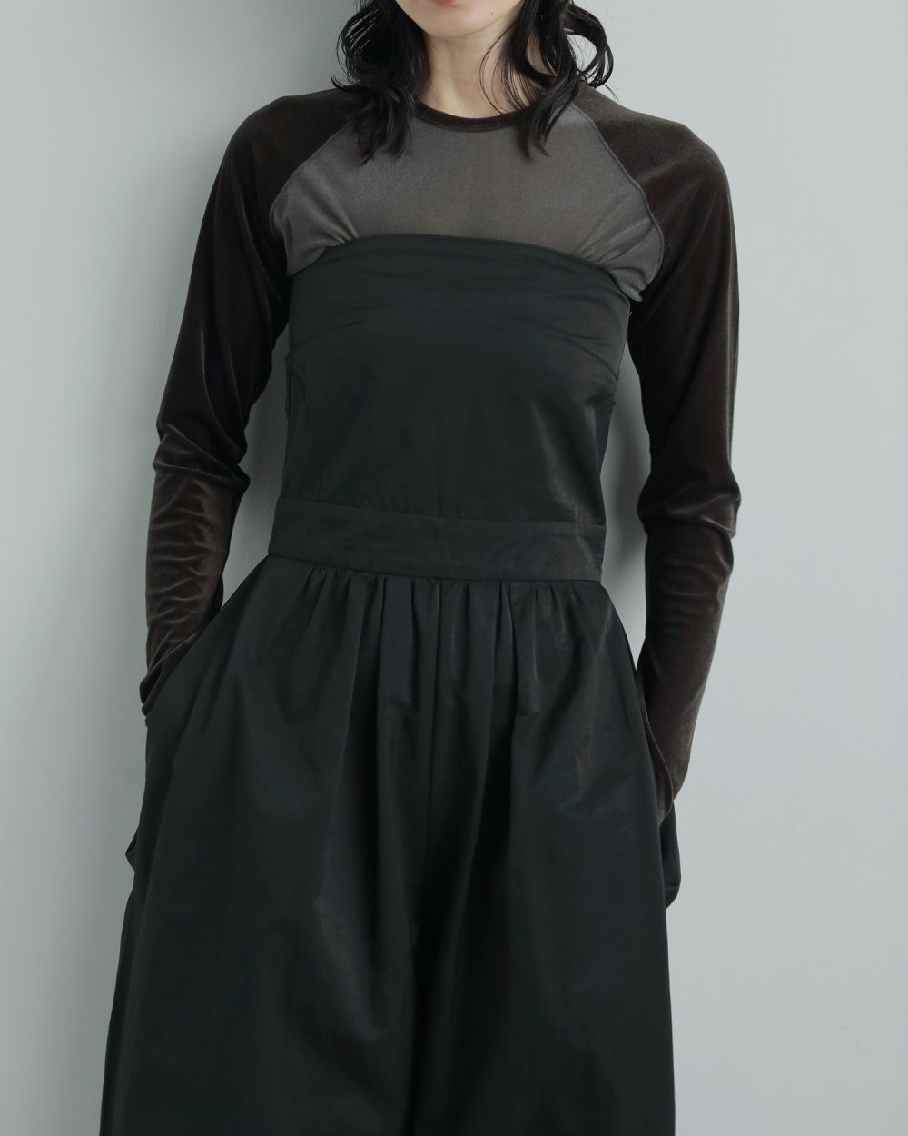 anuke アンヌーク/Wide Bare Combinaison/黒　38 ànuke online store（アンヌーク） / Wide Bare CombinaisonWide
