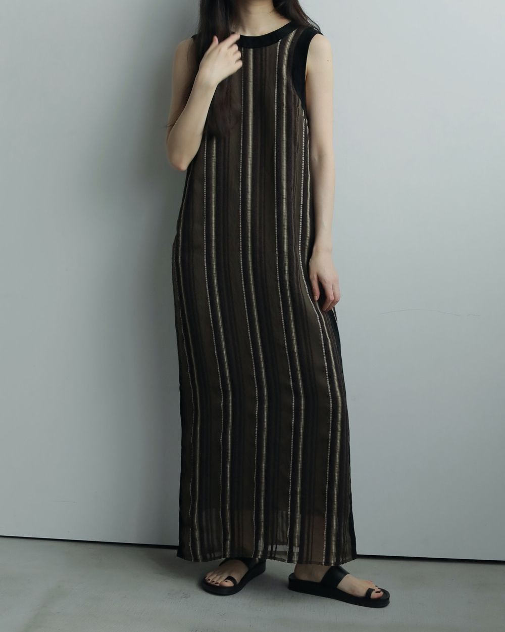 anuke Sheer Check Onepice　　新品未使用 anuke（アンヌーク）の「Sheer Check Onepice（ワンピース
