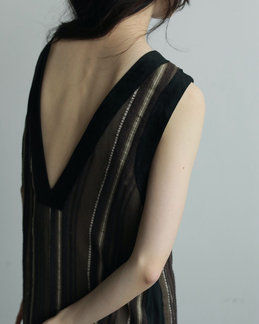 Sheer Stripe Onepiece Sheer Stripe Onepiece,シアー ストライプ ワンピース,62520317,ワンピース,ワンピ,ストライプ柄,シアー,透け感,ànuke,アンヌーク,lifes,ライフズ,25aw