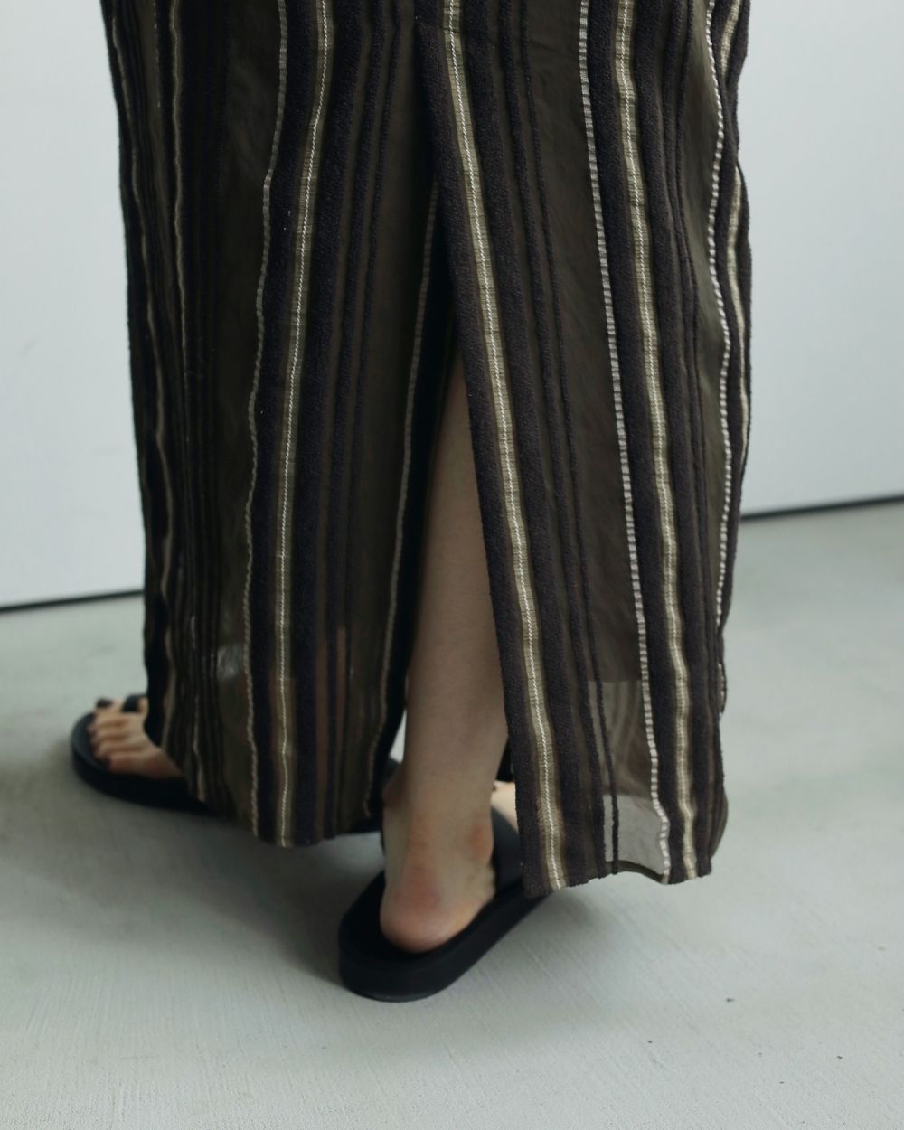 Sheer Stripe Onepiece Sheer Stripe Onepiece,シアー ストライプ ワンピース,62520317,ワンピース,ワンピ,ストライプ柄,シアー,透け感,ànuke,アンヌーク,lifes,ライフズ,25aw