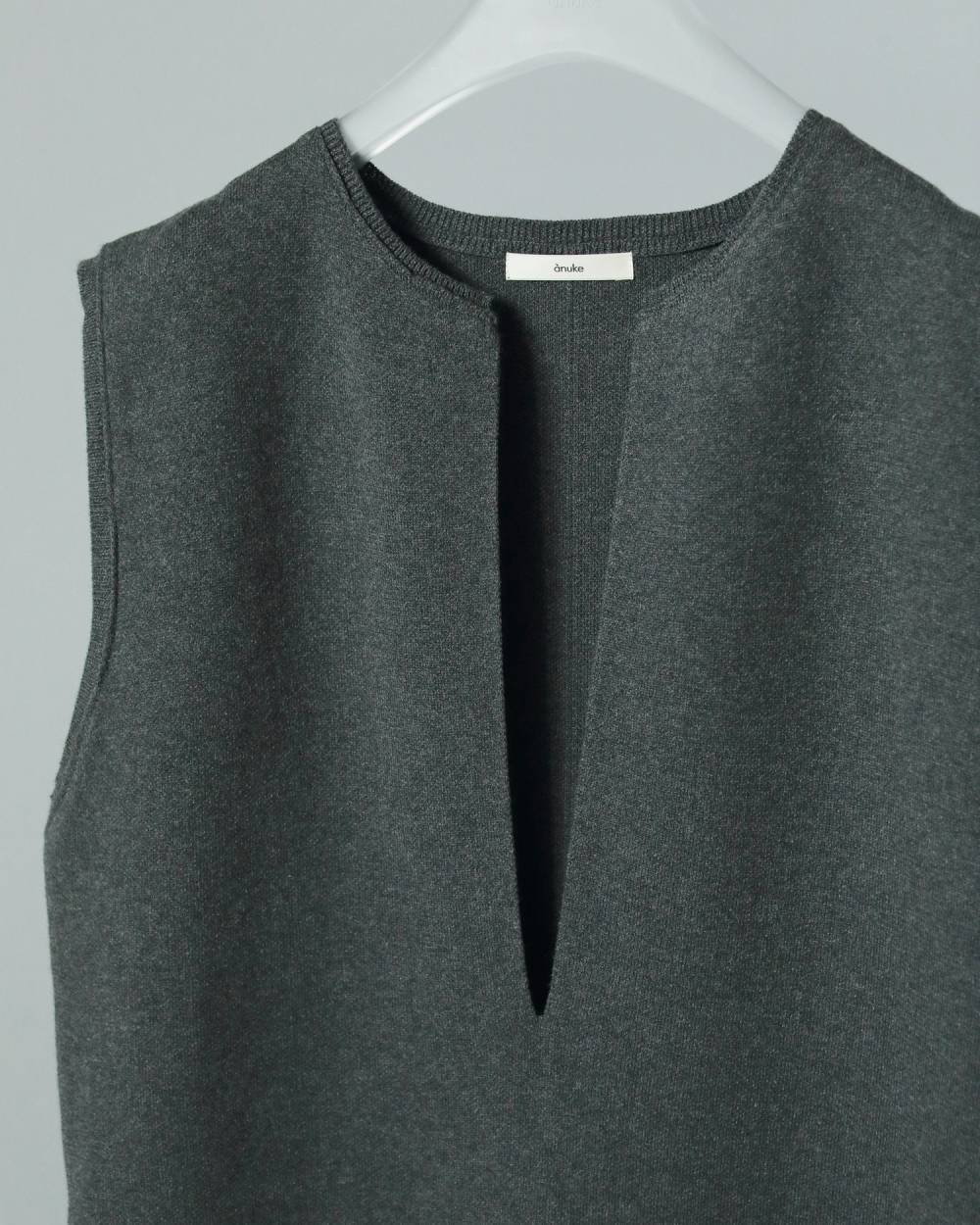 Keyneck Knit Onepiece Keyneck Knit Onepiece,キーネック ニット ワンピース,62520318,ニットワンピース,ワンピース,ドレス,ニット,ànuke,アンヌーク,lifes,ライフズ,25aw