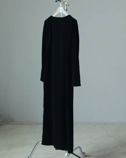 &her Velour Onepiece ベロアワンピース アンドハーBLACK mieyamieya ミエヤミエヤ】Velor Onepiece(ベロアワンピース） in