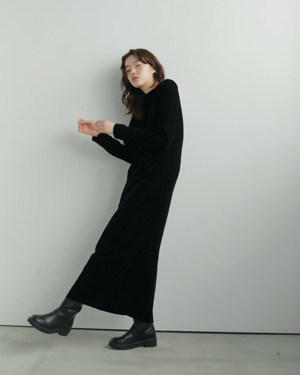 Velour Pencil Onepiece Velour Pencil Onepiece,(ベロア ペンシル ワンピース,62520319,ワンピース,ワンピ,ロングワンピース,ベロア素材,ànuke,アンヌーク,lifes,ライフズ,25aw