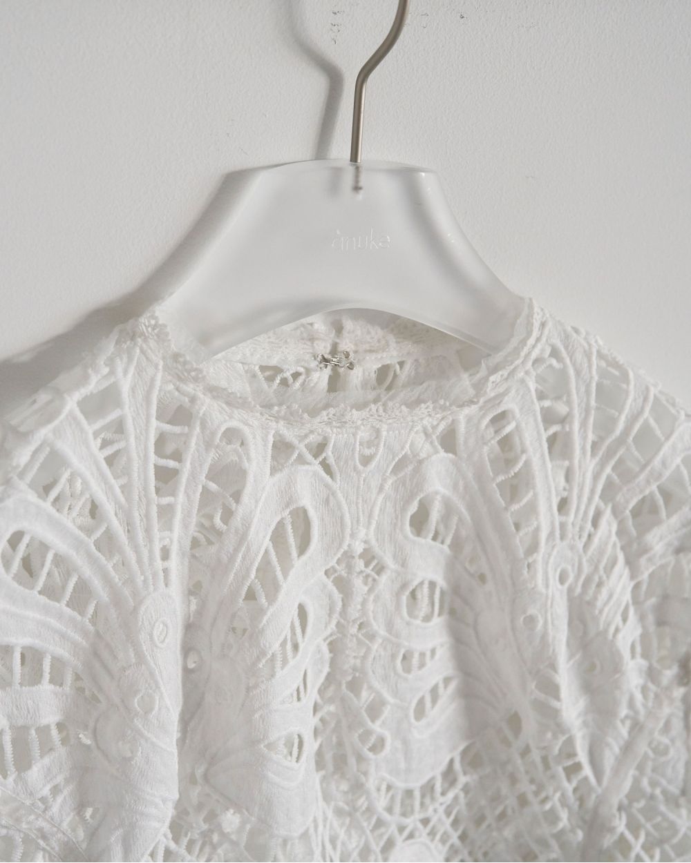 Panel Lace Blouse Panel Lace Blouse,パネル レース ブラウス,62520402,トップス,ブラウス,シャツ,レースシャツ,ànuke,アンヌーク,lifes,ライフズ,25aw