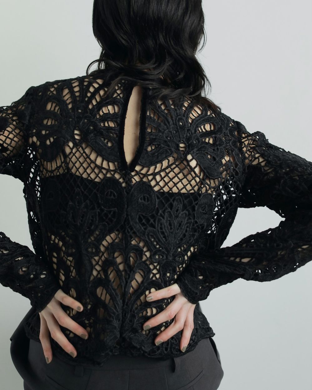 Panel Lace Blouse Panel Lace Blouse,パネル レース ブラウス,62520402,トップス,ブラウス,シャツ,レースシャツ,ànuke,アンヌーク,lifes,ライフズ,25aw