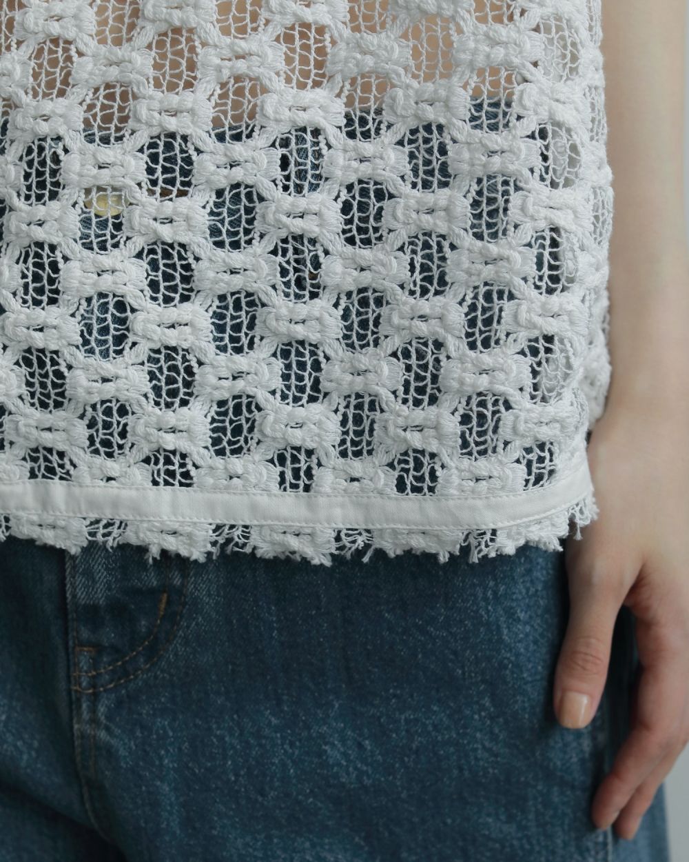 Lace Sleeveless Tops Lace Sleeveless Tops,レース スリーブレス トップス,62520403,トップス,ノースリーブ,ブラウス,レース素材,2WAY,ànuke,アンヌーク,lifes,ライフズ,25aw