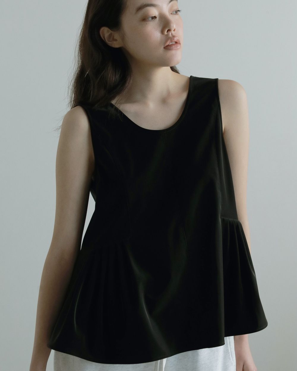 トップス anna ànuke online store（アンヌーク） / Uneck Peplum TopsUneck
