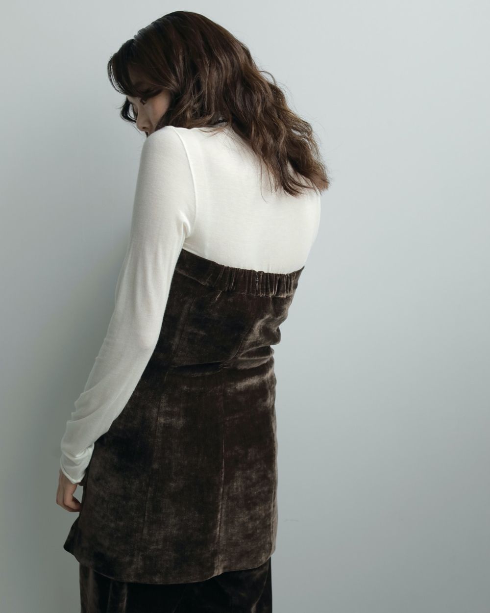 Velvet Bare Bustier Velvet Bare Bustier,ベルベット ベア ビスチェ,62520405,ビスチェ,トップス,チュニック丈,ànuke,アンヌーク,lifes,ライフズ,25aw