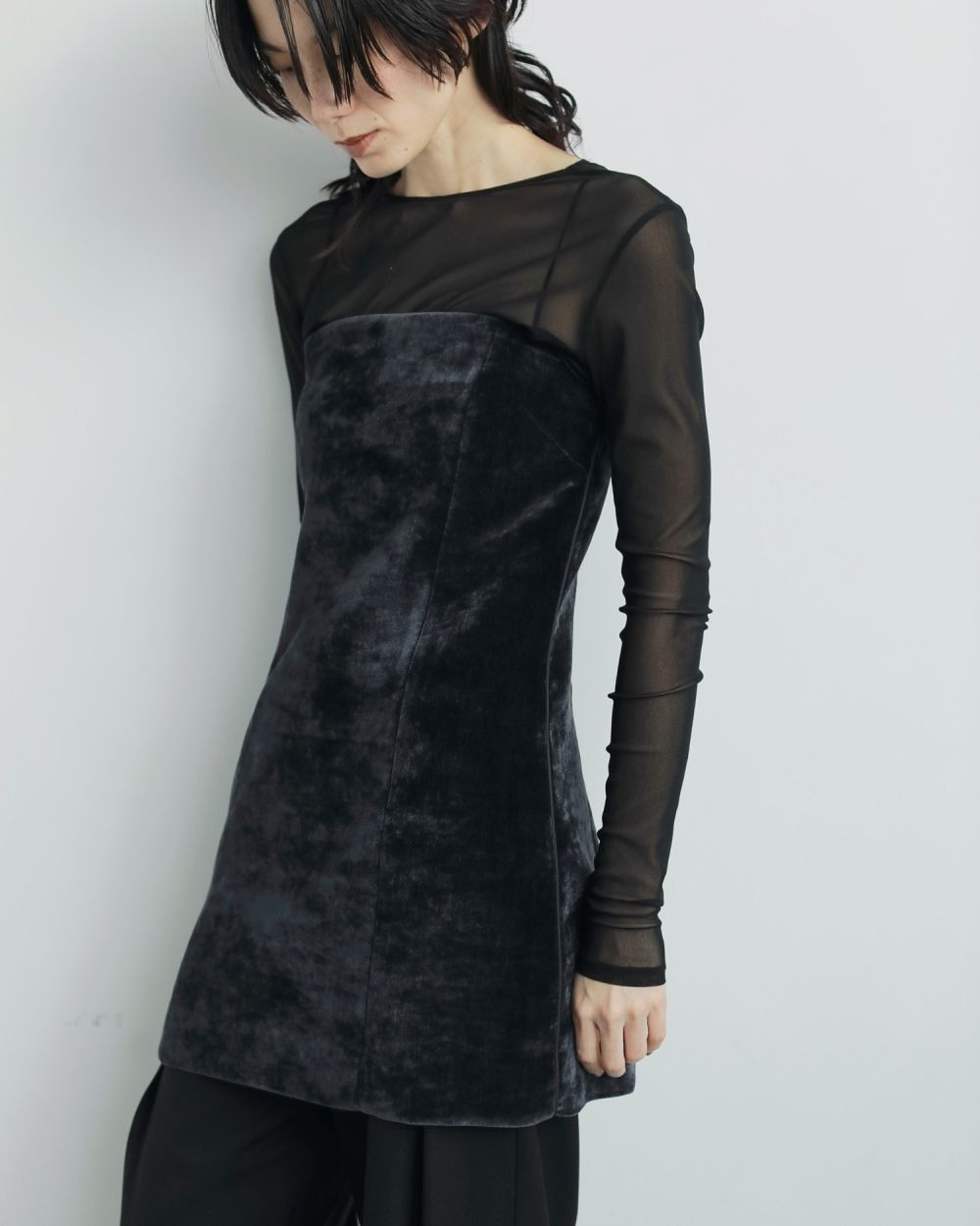 Velvet Bare Bustier Velvet Bare Bustier,ベルベット ベア ビスチェ,62520405,ビスチェ,トップス,チュニック丈,ànuke,アンヌーク,lifes,ライフズ,25aw