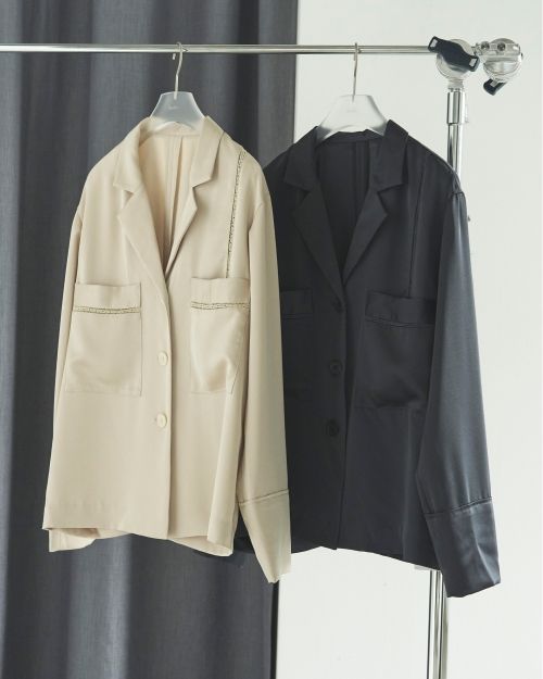 ànuke online store（アンヌーク） / Satin Tailored ShirtsSatin