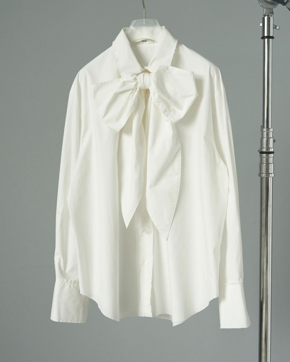 Volume Ribbon Shirts Volume Ribbon Shirts,ボリュームリボンシャツ,62520407,シャツ,ブラウス,リボン,オーバーサイズ,ànuke,アンヌーク,lifes,ライフズ,25aw