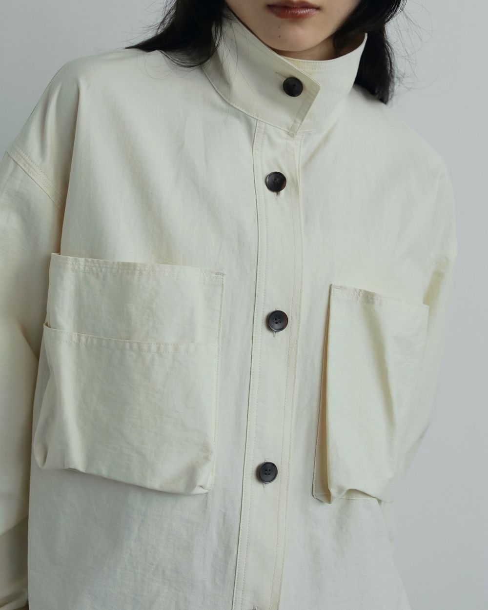 Pocket Standcollar Shirts Pocket Standcollar Shirts,ポケットスタンドカラーシャツ,62520408,シャツ,ブラウス,トップス,ànuke,アンヌーク,lifes,ライフズ,25aw