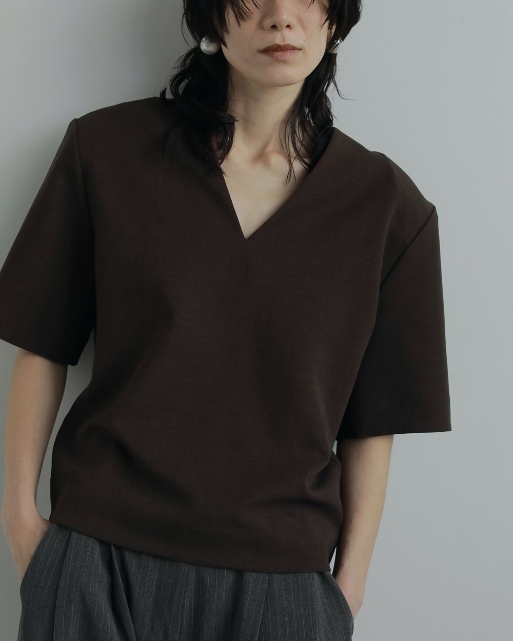 ANNAKIKI パワーショルダートップス ANNAKIKI パワーショルダートップス