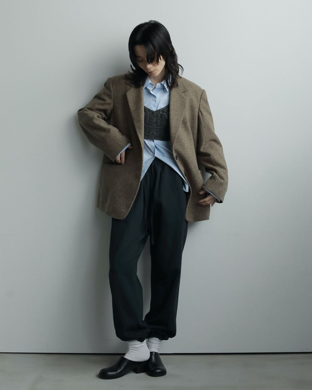 アンヌーク anuke 2025FallWinter トップス Highcount Over Shirts 8月下旬〜9月中旬予約 ハイカウントオーバーシャツ シャツ anuke アンヌーク 2025FallWinter トップス Highneck Over