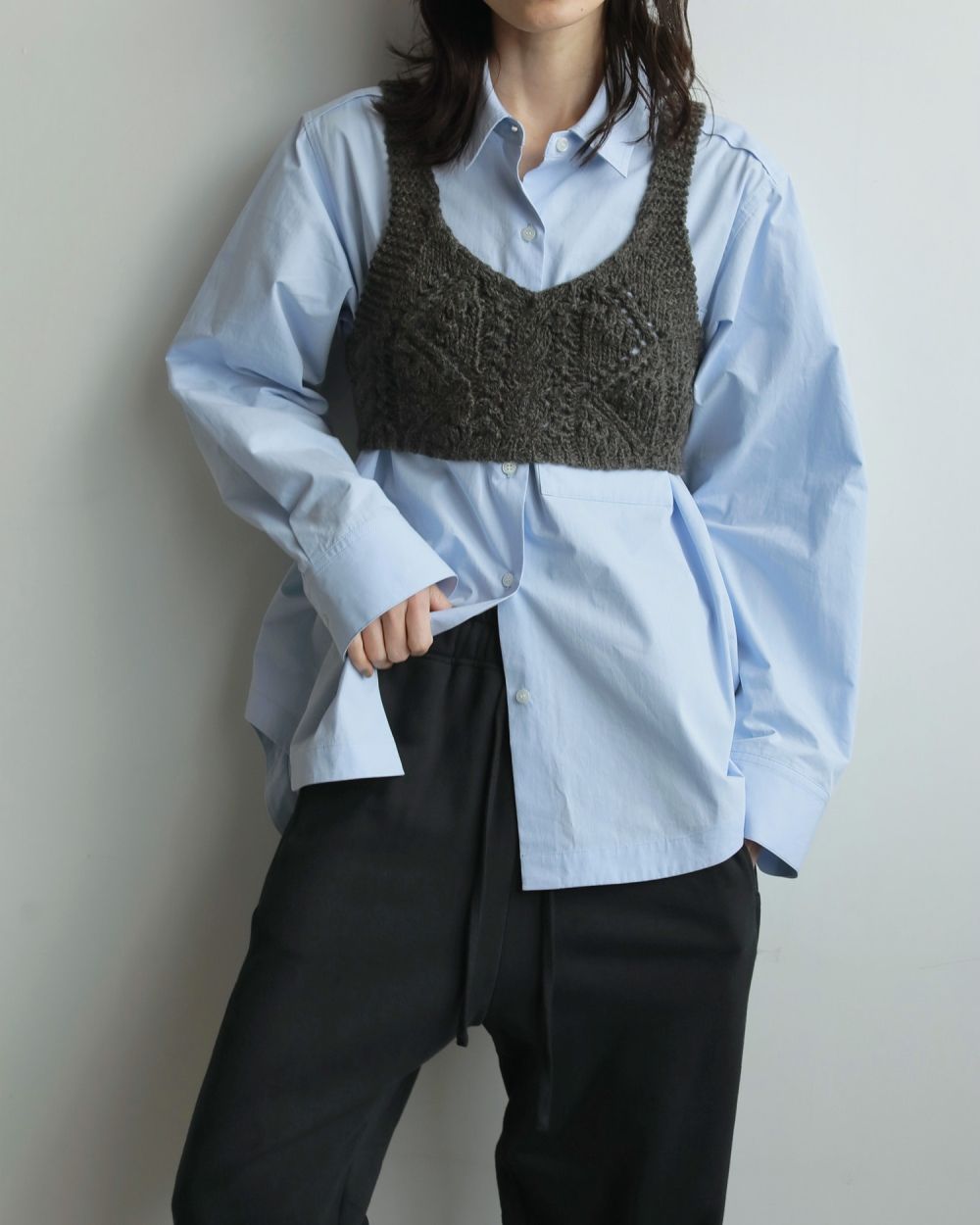 アンヌーク anuke 2025FallWinter トップス Highcount Over Shirts 8月下旬〜9月中旬予約 ハイカウントオーバーシャツ シャツ ànuke online store（アンヌーク） / Highcount Over