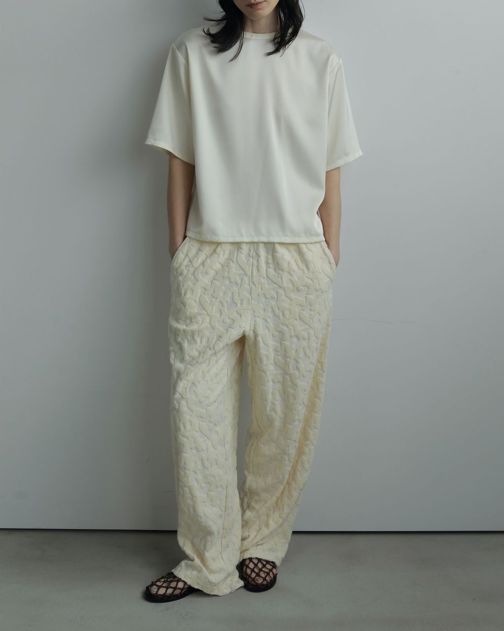 Satin Over Tops Satin Over Tops,サテン オーバー トップス,62520411,トップス,ブラウス,Tシャツ,オーバーサイズ,ànuke,アンヌーク,lifes,ライフズ,25aw