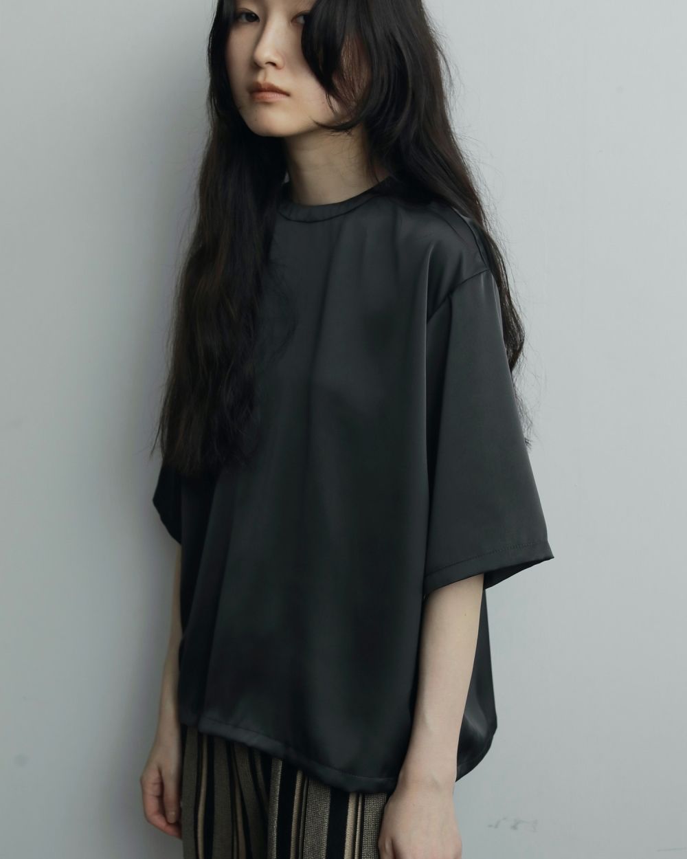 Satin Over Tops Satin Over Tops,サテン オーバー トップス,62520411,トップス,ブラウス,Tシャツ,オーバーサイズ,ànuke,アンヌーク,lifes,ライフズ,25aw