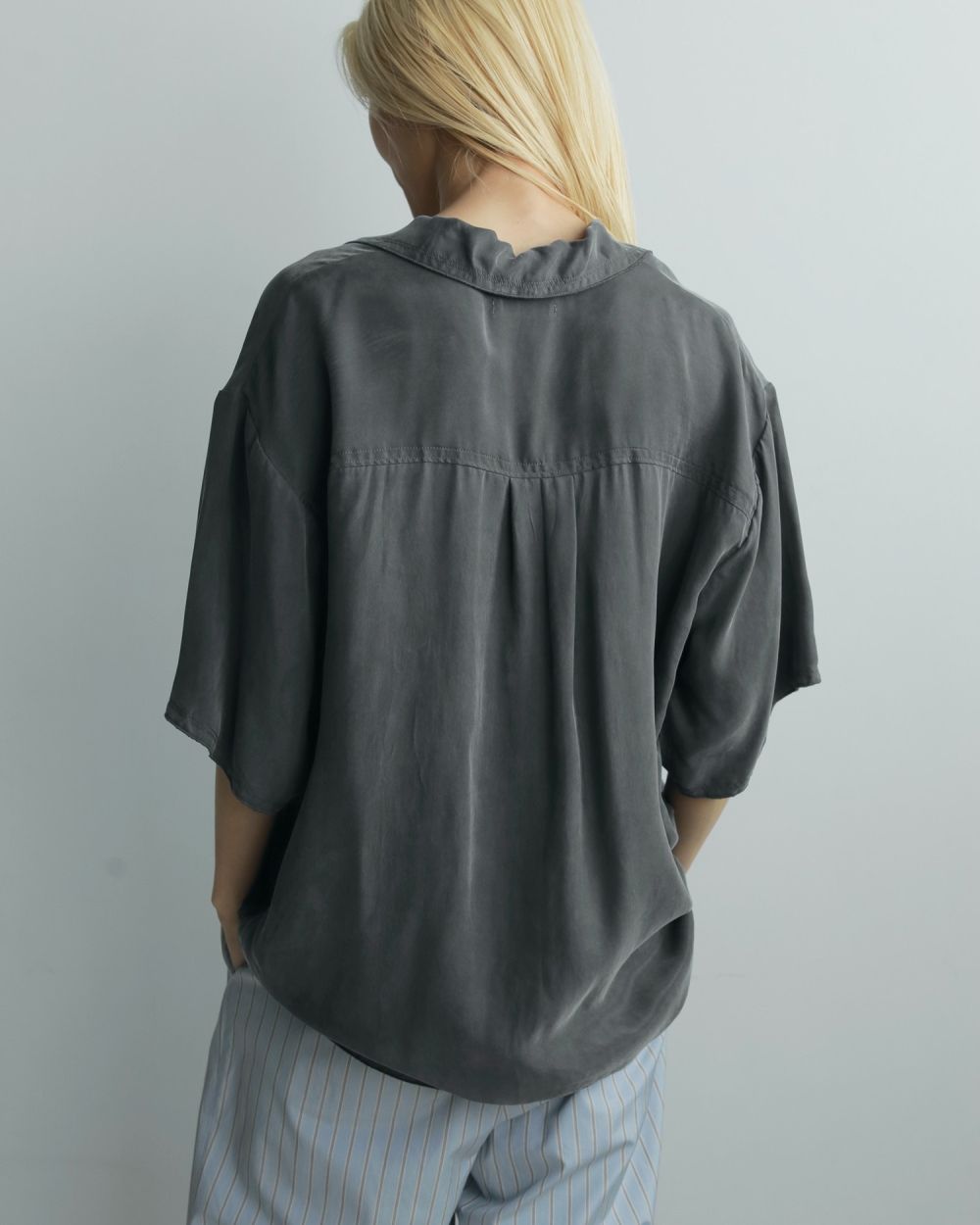 Opencollar Mellow Shirts Opencollar Mellow Shirts,オープンカラー メロウ シャツ,62520414,シャツ,ブラウス,トップス,羽織,オーバーサイズ,ànuke,アンヌーク,lifes,ライフズ,25aw