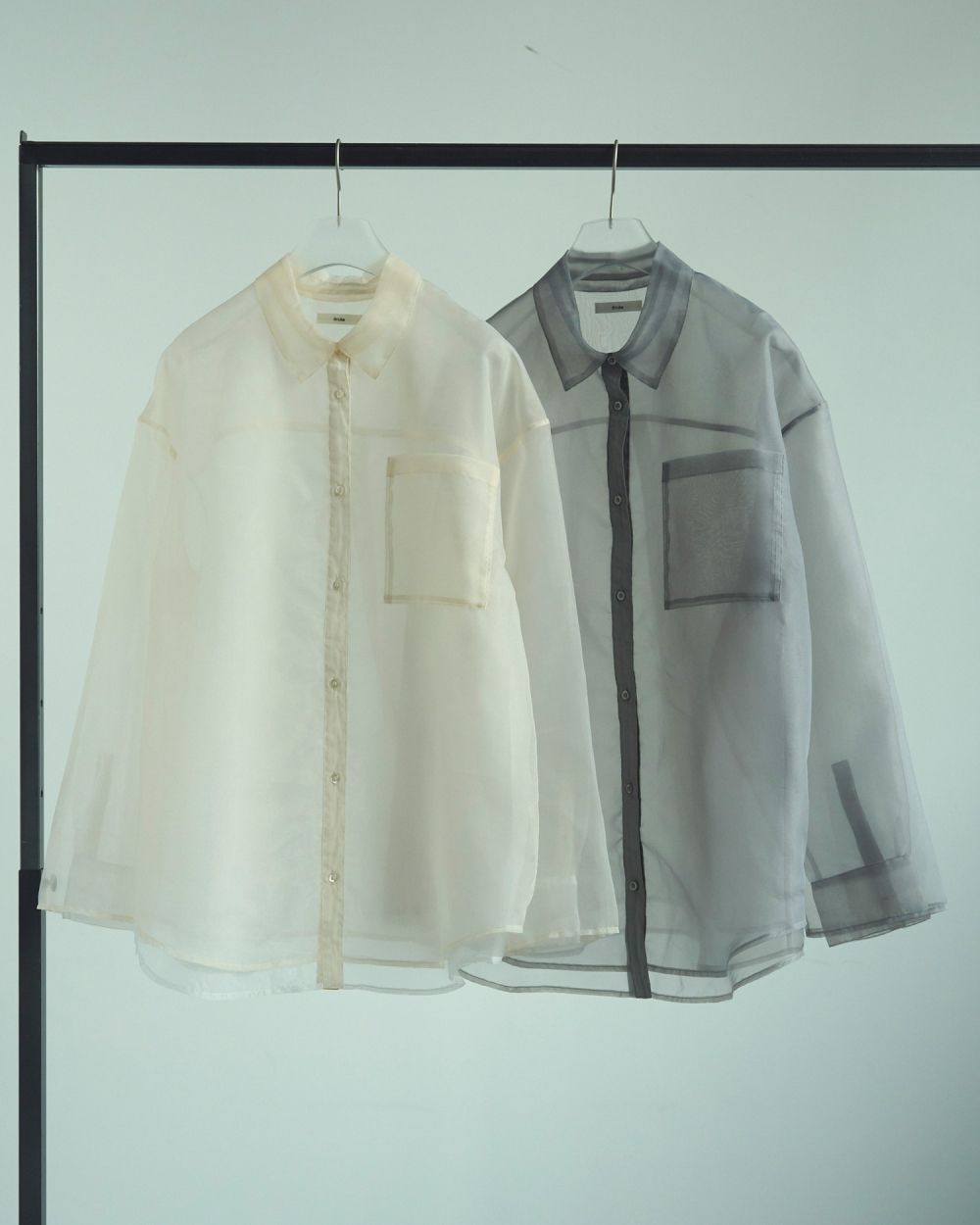 Sheer Layered Shirts Sheer Layered Shirts,シアー レイヤード シャツ,62520419,トップス,ブラウス,オーバーシャツ,シャツ,透け感,ànuke,アンヌーク,lifes,ライフズ,25aw