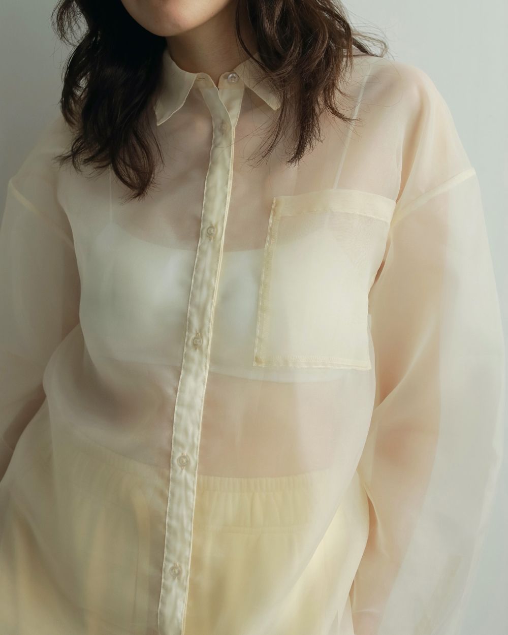 Sheer Layered Shirts Sheer Layered Shirts,シアー レイヤード シャツ,62520419,トップス,ブラウス,オーバーシャツ,シャツ,透け感,ànuke,アンヌーク,lifes,ライフズ,25aw