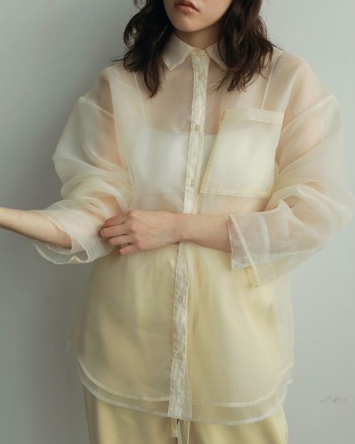 ànuke online store（アンヌーク） / Sheer Layered ShirtsSheer