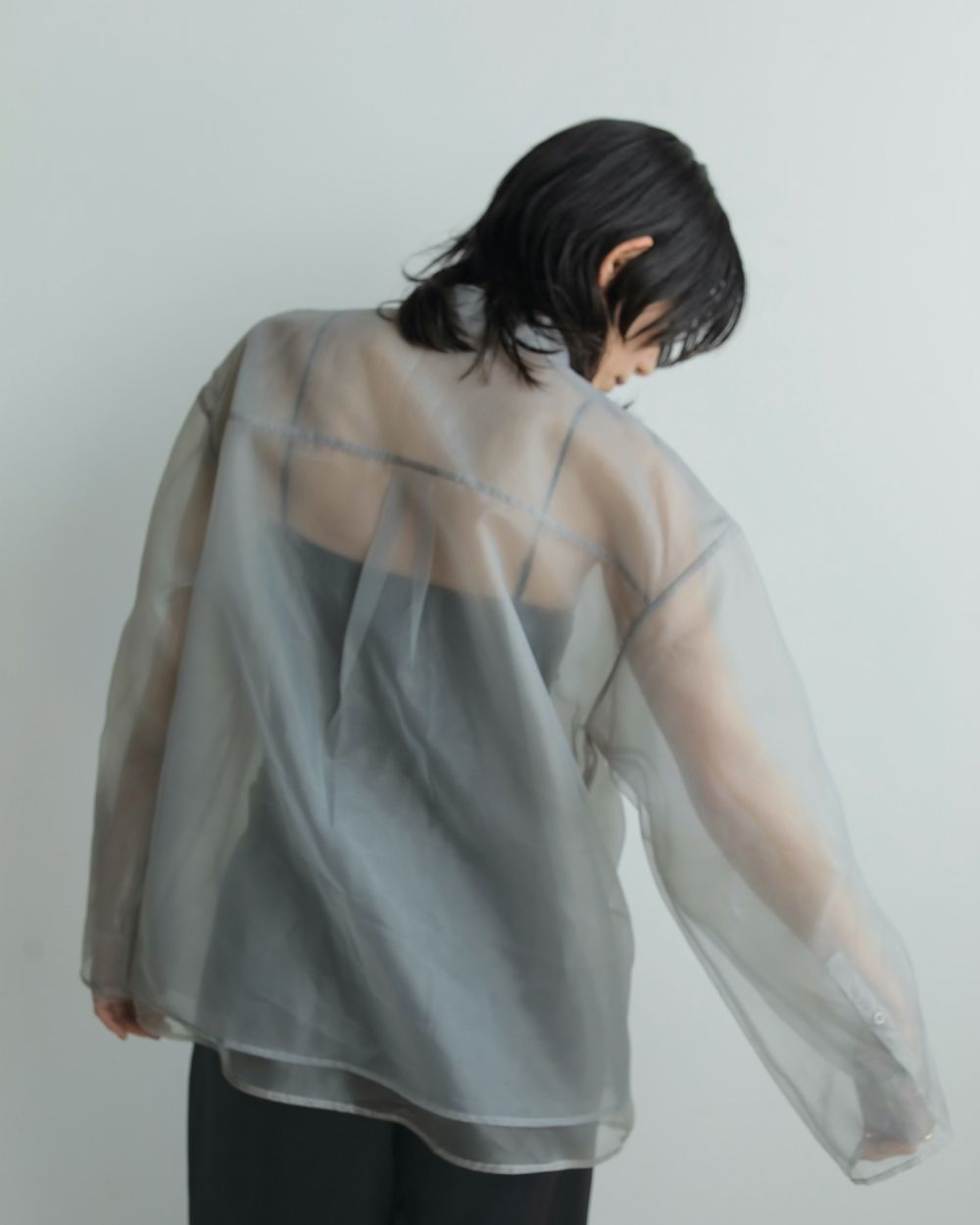 Sheer Layered Shirts Sheer Layered Shirts,シアー レイヤード シャツ,62520419,トップス,ブラウス,オーバーシャツ,シャツ,透け感,ànuke,アンヌーク,lifes,ライフズ,25aw