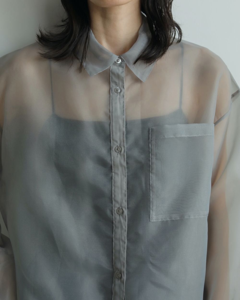 Sheer Layered Shirts Sheer Layered Shirts,シアー レイヤード シャツ,62520419,トップス,ブラウス,オーバーシャツ,シャツ,透け感,ànuke,アンヌーク,lifes,ライフズ,25aw