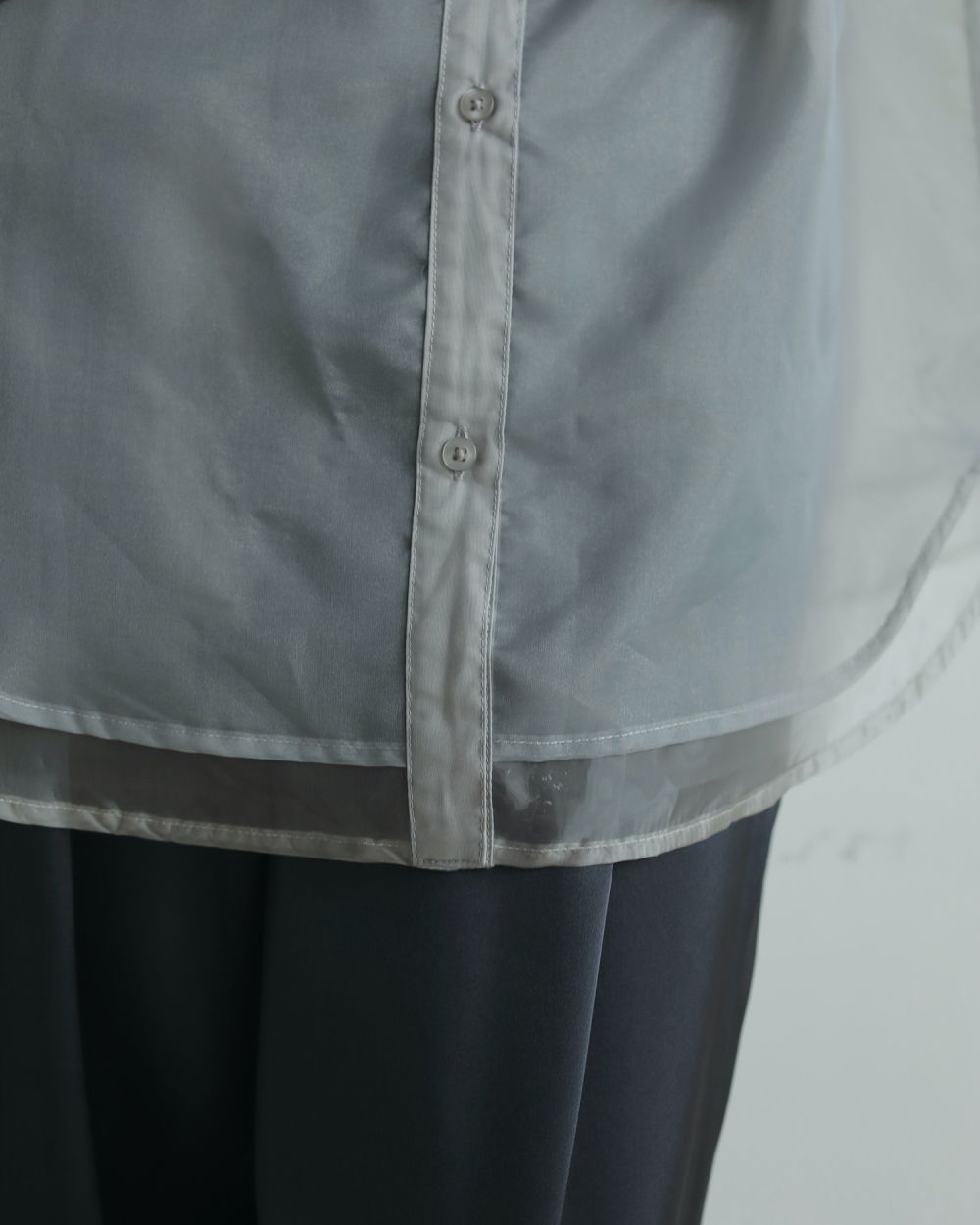 Sheer Layered Shirts Sheer Layered Shirts,シアー レイヤード シャツ,62520419,トップス,ブラウス,オーバーシャツ,シャツ,透け感,ànuke,アンヌーク,lifes,ライフズ,25aw