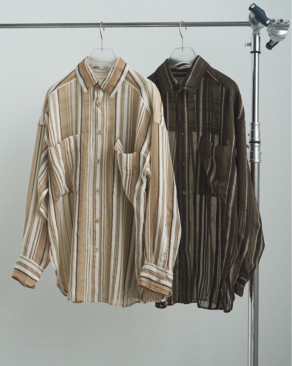 ànuke online store（アンヌーク） / Sheer Stripe ShirtsSheer