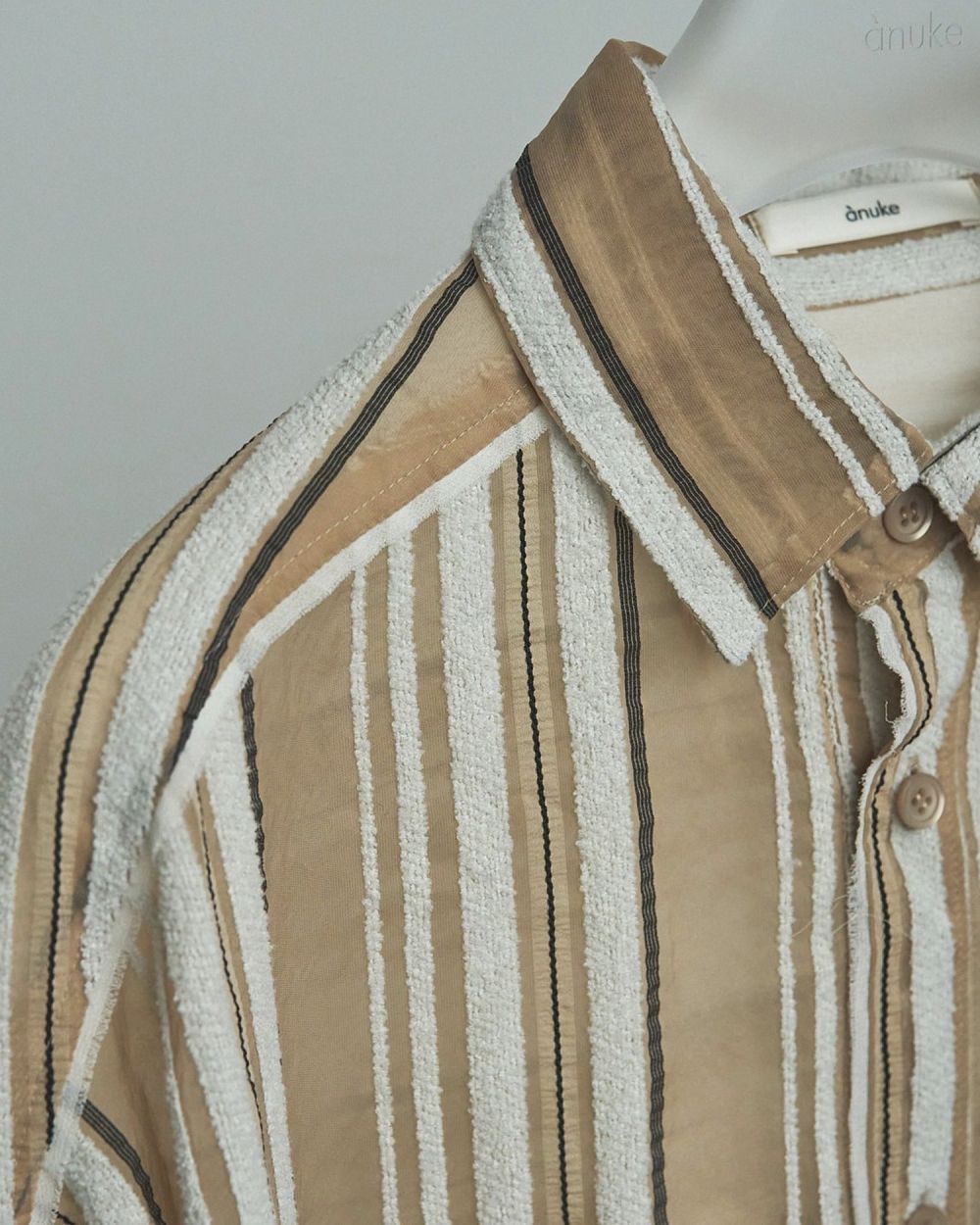 トップス anuke Sheer Stripe Shirts ànuke online store（アンヌーク） / Sheer Stripe ShirtsSheer