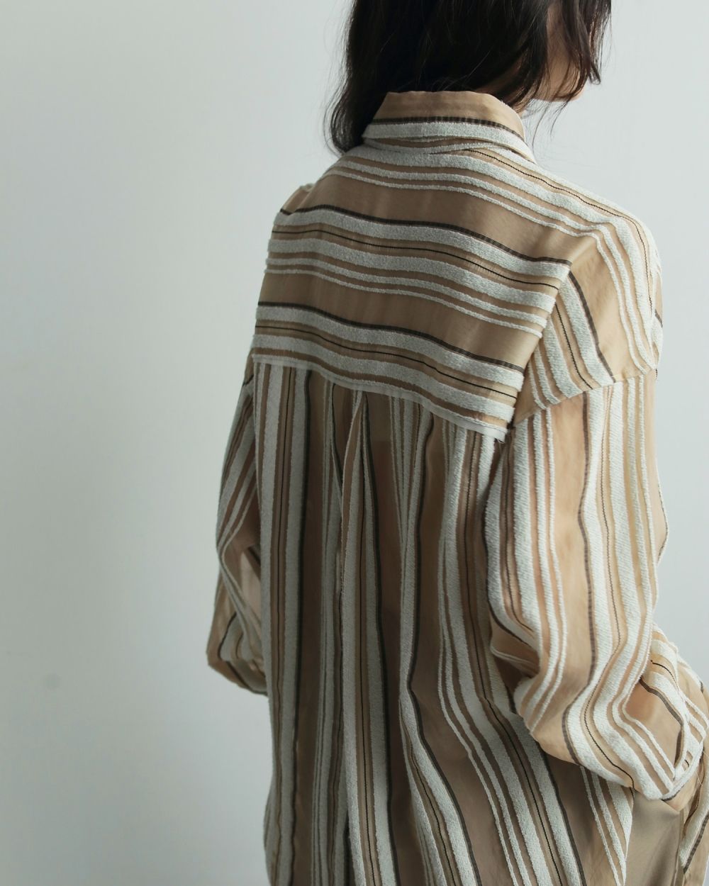 ànuke online store（アンヌーク） / Sheer Stripe ShirtsSheer