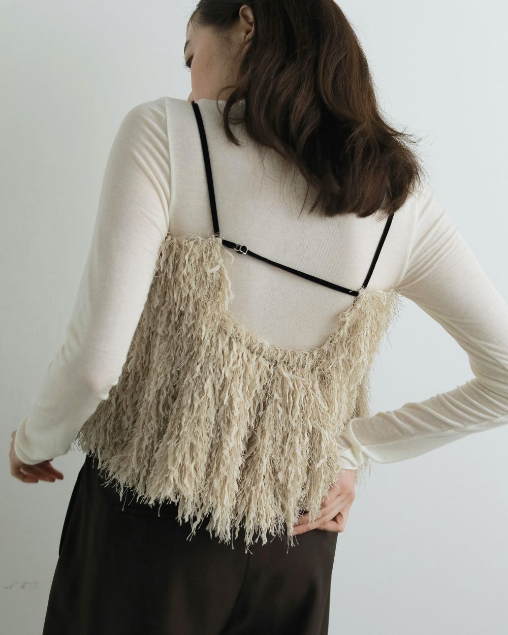 anuke アンヌーク Backopen フェザー キャミソール ànuke online store（アンヌーク） / Backopen Feather