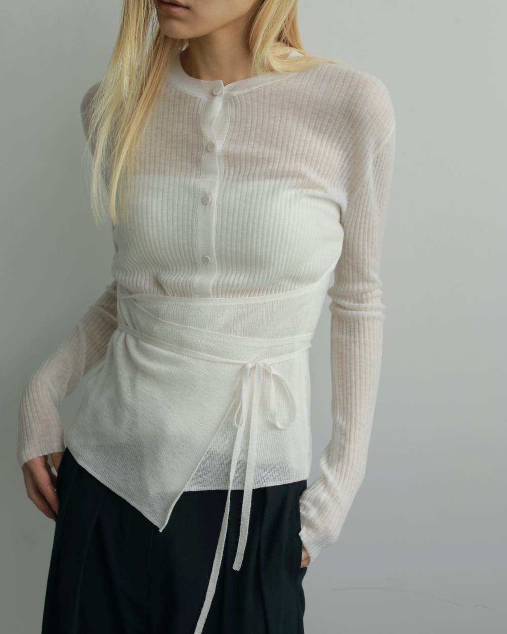 Wool Cachecoeur Cardigan Wool Cachecoeur Cardigan,ウール カシュクール カーディガン,62520502,トップス,カーデ,カーディガン,ニットカーディガン,ニット,ànuke,アンヌーク,lifes,ライフズ,25aw